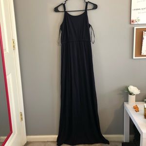 Navy blue maxi dress